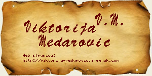 Viktorija Medarović vizit kartica